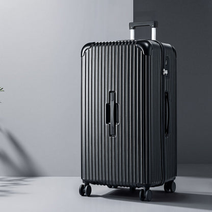 Wanderlite 32" Trunk Luggage Suitcase Travel 5 Wheels Type-C Port TSA Black LUG-ABS-TRUK-32-BK