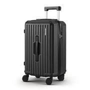 Wanderlite 20" Trunk Luggage Suitcase Travel Carry On TSA Lock Black LUG-ABS-TRUK01-20-BK