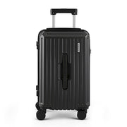Wanderlite 20" Trunk Luggage Suitcase Travel Carry On TSA Lock Black LUG-ABS-TRUK01-20-BK