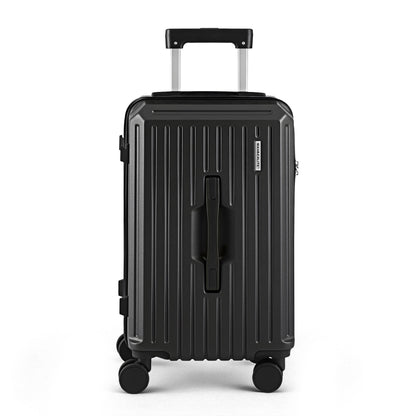 Wanderlite 20" Trunk Luggage Suitcase Travel Carry On TSA Lock Black LUG-ABS-TRUK01-20-BK