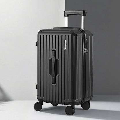 Wanderlite 20" Trunk Luggage Suitcase Travel Carry On TSA Lock Black LUG-ABS-TRUK01-20-BK