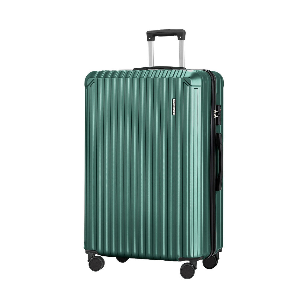 Wanderlite 28'' Luggage Travel Suitcase Set TSA Carry On Hard Case Green LUG-ABS-VG-28-GN