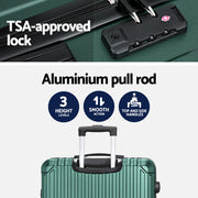 Wanderlite 28'' Luggage Travel Suitcase Set TSA Carry On Hard Case Green LUG-ABS-VG-28-GN
