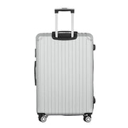 Wanderlite 28-inch Luggage Set with TSA LockABS Hard Shell Travel Suitcase Organiser Luggage Case Light Grey LUG-ABS-VG-28-LG