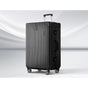 Wanderlite 28 Inch Luggage with TSA Lock StainlessSteelWrappedCorners Hard Shell Travel Suitcase Luggage Case LUG-ALU-VG-28-BK