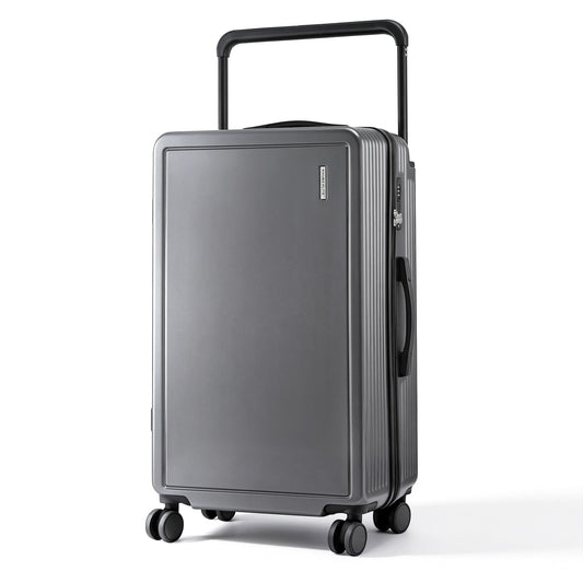 Wanderlite 28" Wide Handle Luggage Suitcase Travel TSA Lock Anthracite Grey LUG-PC-W-28-AG