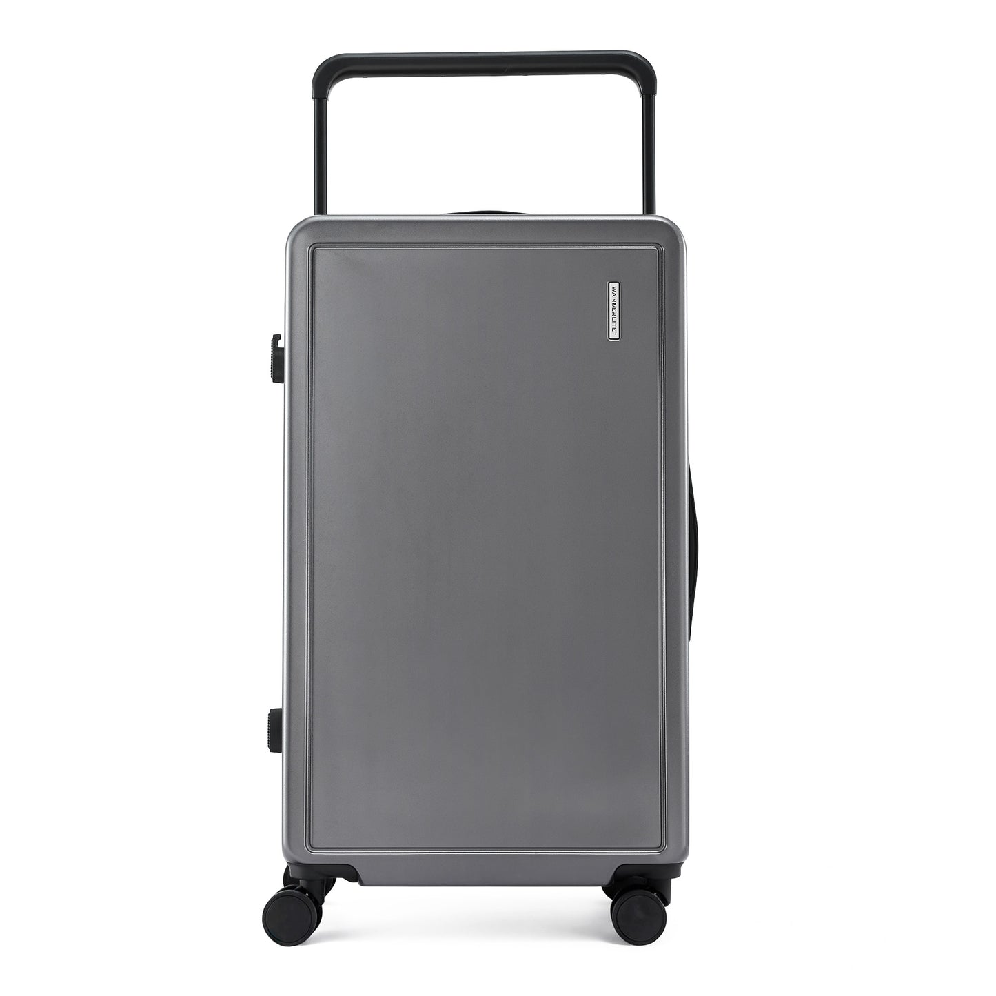 Wanderlite 28" Wide Handle Luggage Suitcase Travel TSA Lock Anthracite Grey LUG-PC-W-28-AG