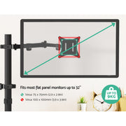 Artiss Monitor Arm Desk Mount Laptop Tray MA-B-D-C66-BK