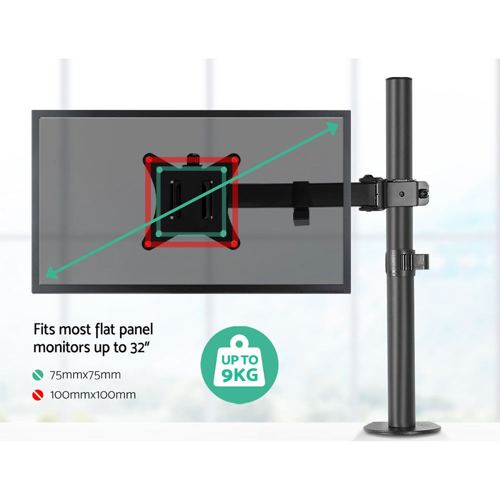 Artiss Monitor Arm Desk Mount Screen Bracket Holder MA-B-S-C12-BK