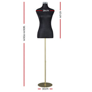 Embellir Female Mannequin Dummy Model Dressmaker Clothes Display Torso Tailor BK MANNE-FEM-HALF-BK