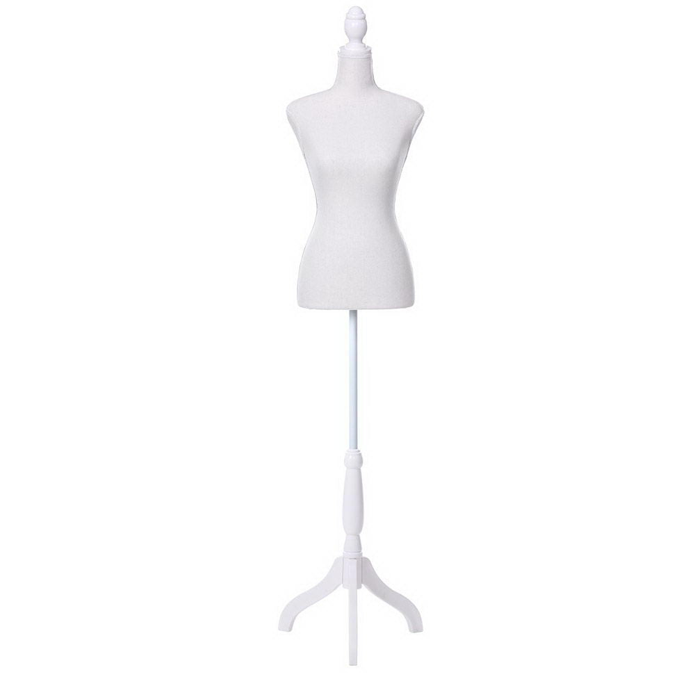 Female Mannequin 170cm Model Dressmaker Clothes Display Torso Tailor Wedding White MANNE-FEM-HALF-WH