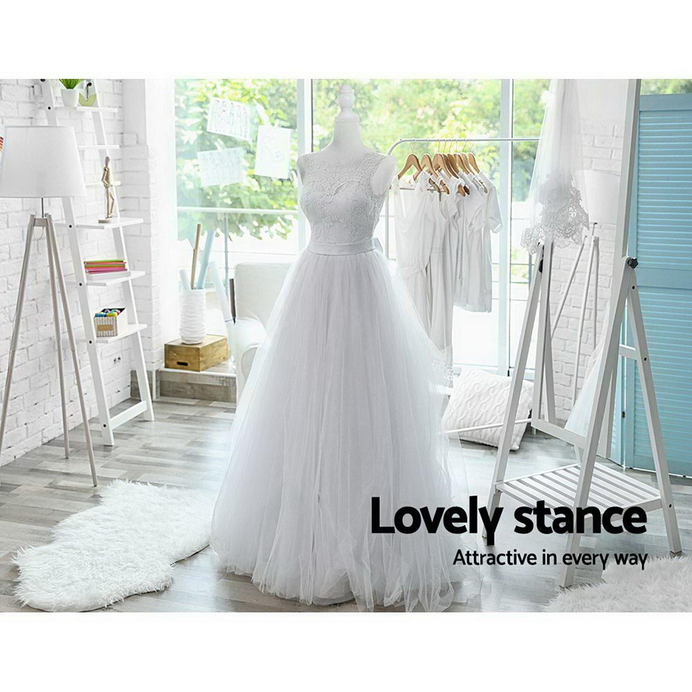 Female Mannequin 170cm Model Dressmaker Clothes Display Torso Tailor Wedding White MANNE-FEM-HALF-WH