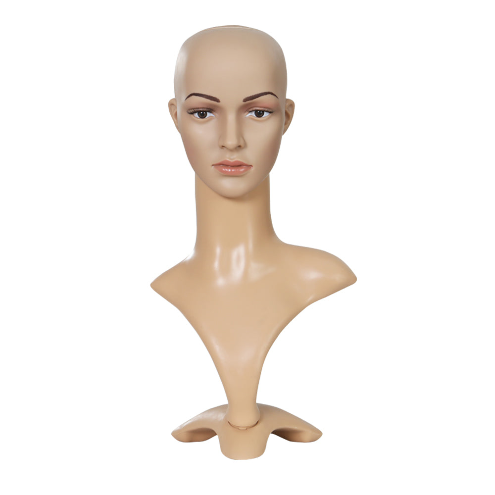 Embellir Female Mannequin Head Dummy Model Display Shop Stand Professional Use MANNE-FEM-HEAD-SKCO