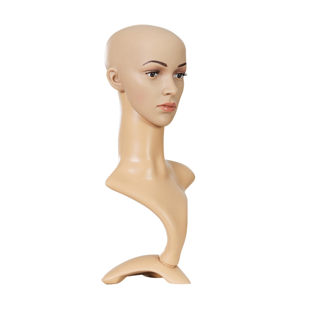 Embellir Female Mannequin Head Dummy Model Display Shop Stand Professional Use MANNE-FEM-HEAD-SKCO