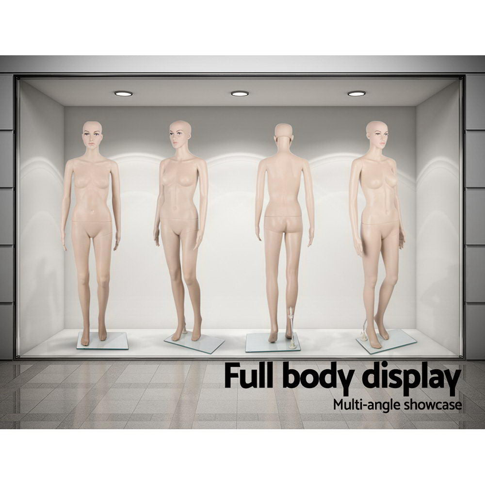 175cm Tall Full Body Female Mannequin - Skin Coloured MANNE-FEM-WF-SKCO