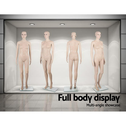 175cm Tall Full Body Female Mannequin - Skin Coloured MANNE-FEM-WF-SKCO