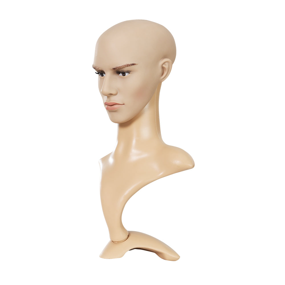 Embellir Male Mannequin Head Dummy Model Display Shop Stand Professional Use MANNE-MAL-HEAD-SKCO