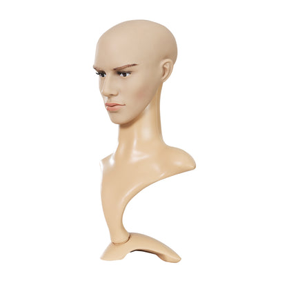 Embellir Male Mannequin Head Dummy Model Display Shop Stand Professional Use MANNE-MAL-HEAD-SKCO