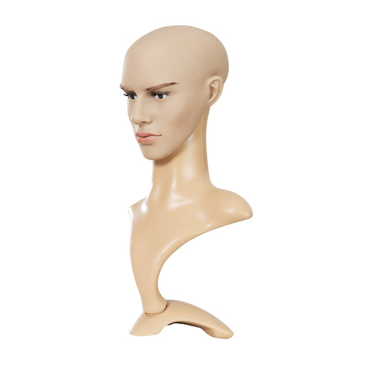 Embellir Male Mannequin Head Dummy Model Display Shop Stand Professional Use MANNE-MAL-HEAD-SKCO