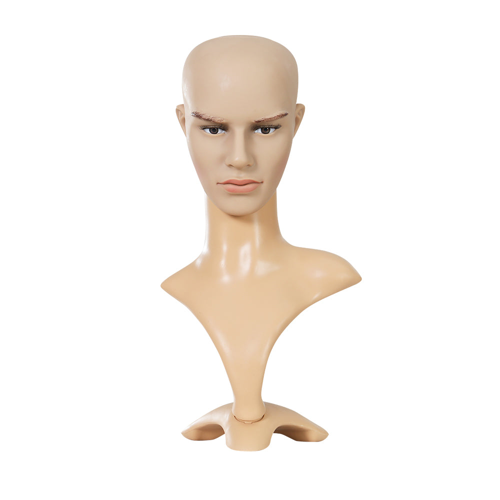 Embellir Male Mannequin Head Dummy Model Display Shop Stand Professional Use MANNE-MAL-HEAD-SKCO
