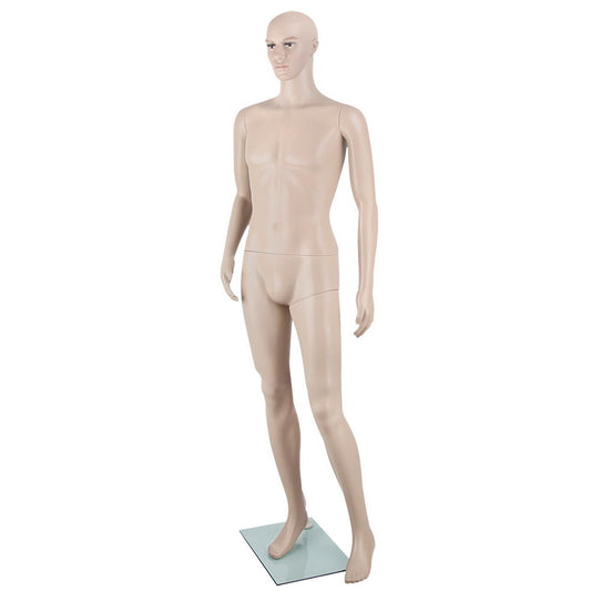 186cm Tall Full Body Male Mannequin - Skin Coloured MANNE-MAL-WF-SKCO