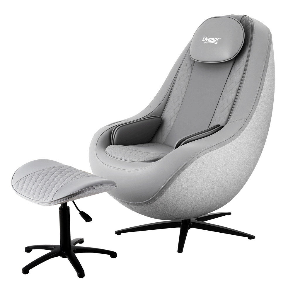 Livemor Massage Chair Electric Recliner Home Massager 3D ROLI MASCHR-3D-ROLI-GY