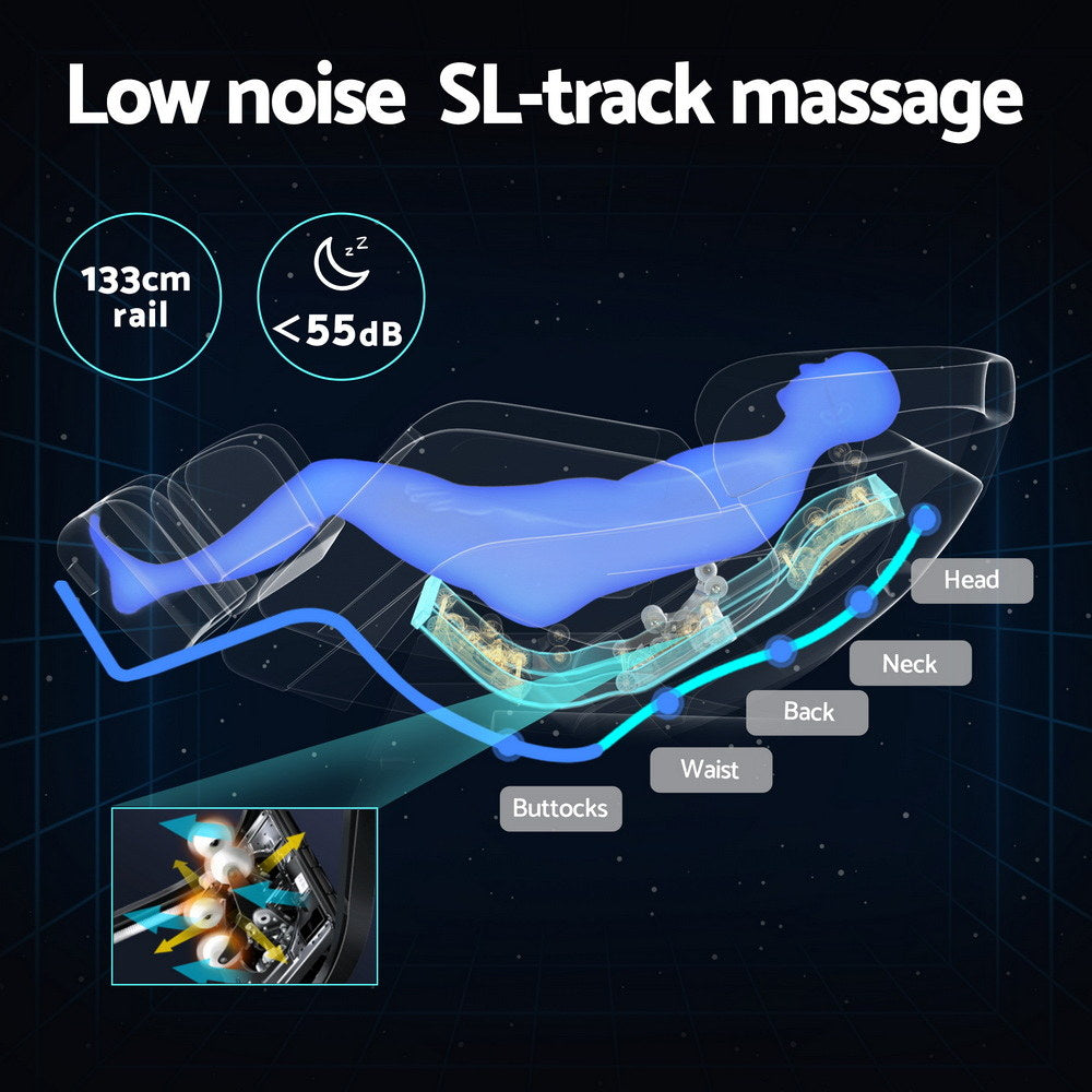 Livemor Massage Chair Electric Recliner Home Massager 3D ROLI MASCHR-3D-ROLI-GY