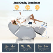 Livemor 4D Massage Chair Recliner - Full Body SL-Track Zero Gravity with AI Body Scan, Deep Tissue Electric MASCHR-4D-1AIR-GRBG