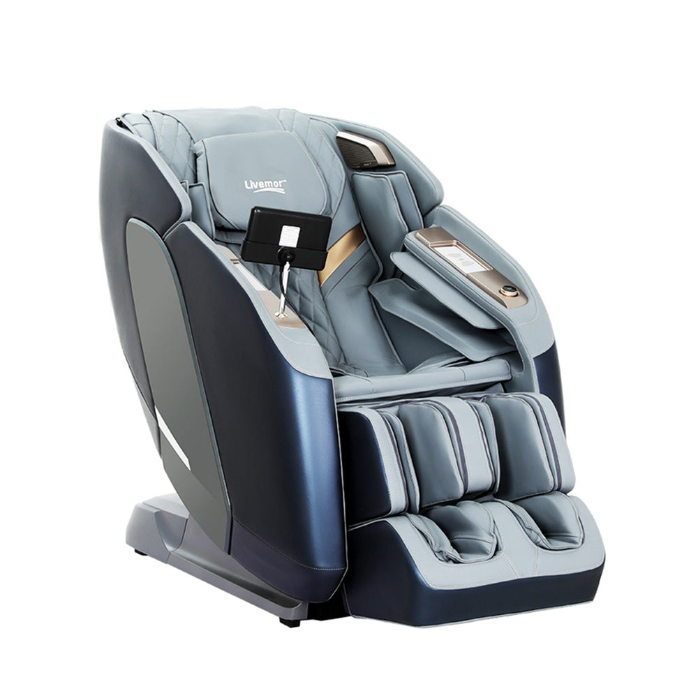 Livemor 4D Massage Chair Recliner SL Track Full Body Zero Gravity Massager Heated AI Body Scan Melisa MASCHR-4D-2GEAR-BUGR