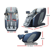 Livemor 4D Massage Chair Recliner SL Track Full Body Zero Gravity Massager Heated AI Body Scan Melisa MASCHR-4D-2GEAR-BUGR