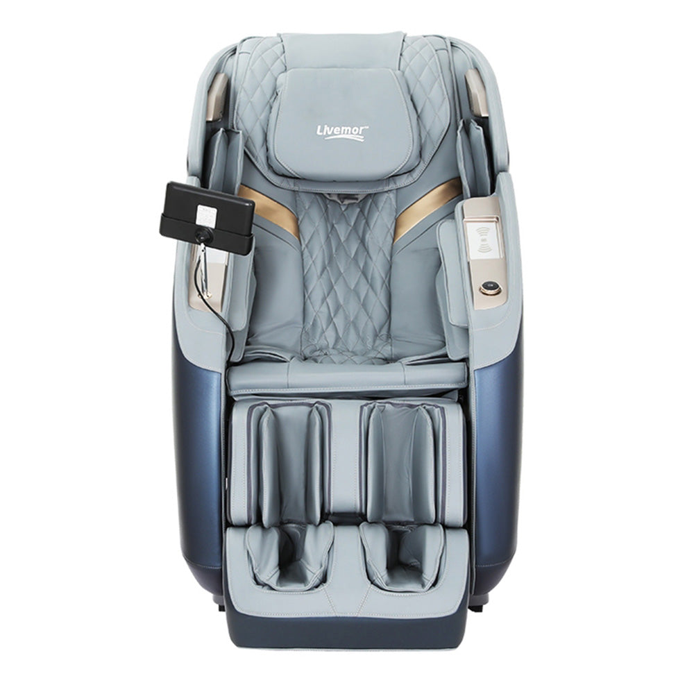 Livemor 4D Massage Chair Recliner SL Track Full Body Zero Gravity Massager Heated AI Body Scan Melisa MASCHR-4D-2GEAR-BUGR