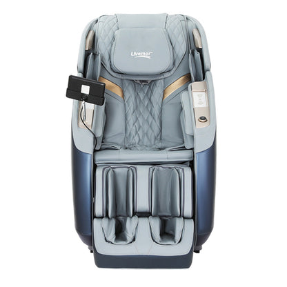 Livemor 4D Massage Chair Recliner SL Track Full Body Zero Gravity Massager Heated AI Body Scan Melisa MASCHR-4D-2GEAR-BUGR