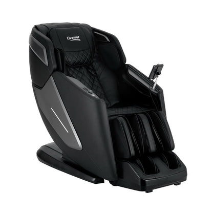 Livemor 4D Massage Chair Recliner SL Track Full Body Zero Gravity Massager Heated AI Body Scan REILY MASCHR-4D-REILY-BK