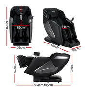 Livemor 4D Massage Chair Recliner SL Track Full Body Zero Gravity Massager Heated AI Body Scan REILY MASCHR-4D-REILY-BK