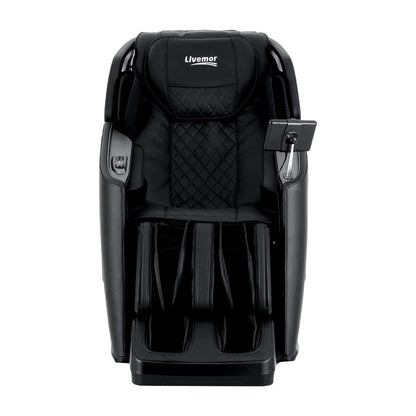 Livemor 4D Massage Chair Recliner SL Track Full Body Zero Gravity Massager Heated AI Body Scan REILY MASCHR-4D-REILY-BK