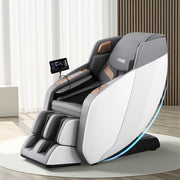 Livemor Massage Chair Electric Recliner Double Core Mechanism Massager ROWA White MASCHR-4D-ROWA-WHGY