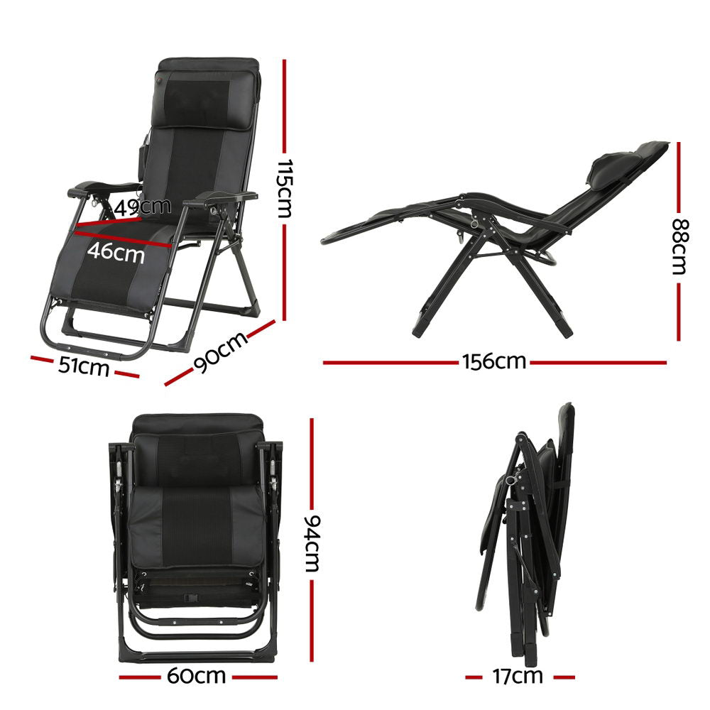 Livemor Massage Chair Electric Recliner Home Massager AYAN MASCHR-AYAN-BK