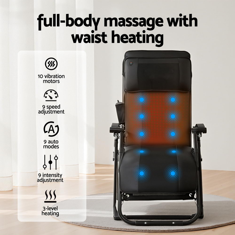 Livemor Massage Chair Electric Recliner Home Massager AYAN MASCHR-AYAN-BK