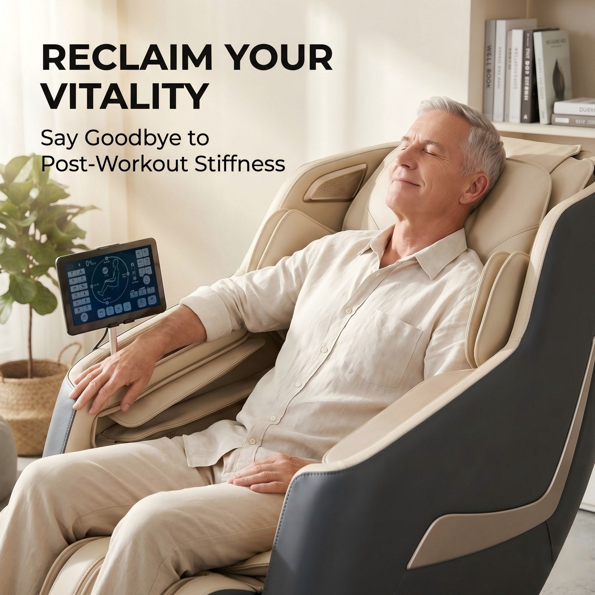 Livemor Massage Chair Electric Recliner Home Massager 3D Opal MASCHR-B-3D-OPAL-GY