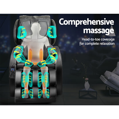 Livemor Massage Chair Electric Recliner 22 Nodes Massager Belmue MASCHR-CLA-BK