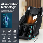 Livemor Massage Chair Electric Recliner Home 3D Massager Flynn MASCHR-E-3D-FLYNN-BK