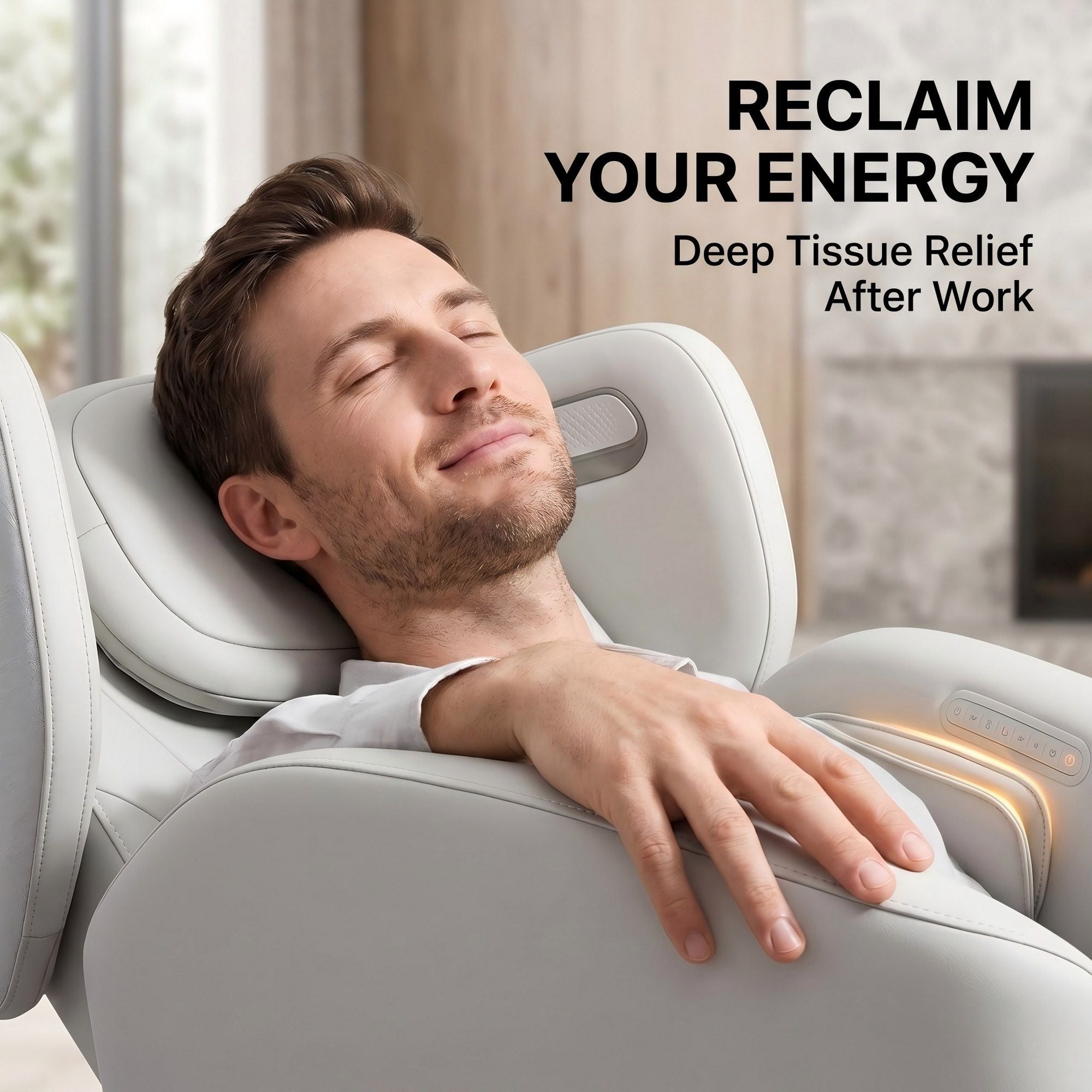 Livemor Massage Chair Electric Vibration Recliner Chair ZENO MASCHR-E-ZENO-BG