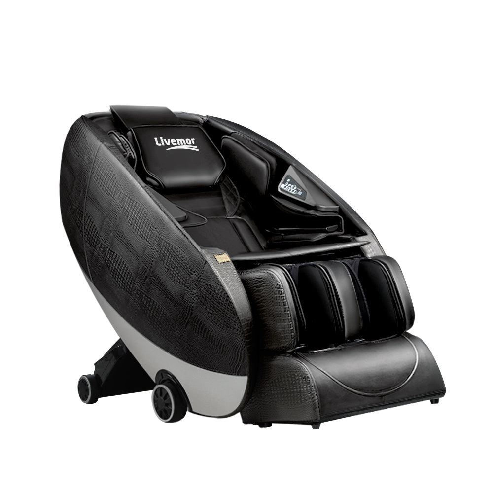Livemor Massage Chair Electric Recliner SL-track Massager Hestia MASCHR-EGG-BK
