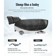 Livemor Massage Chair Electric Recliner SL-track Massager Hestia MASCHR-EGG-BK