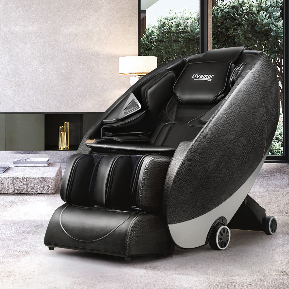 Livemor Massage Chair Electric Recliner SL-track Massager Hestia MASCHR-EGG-BK