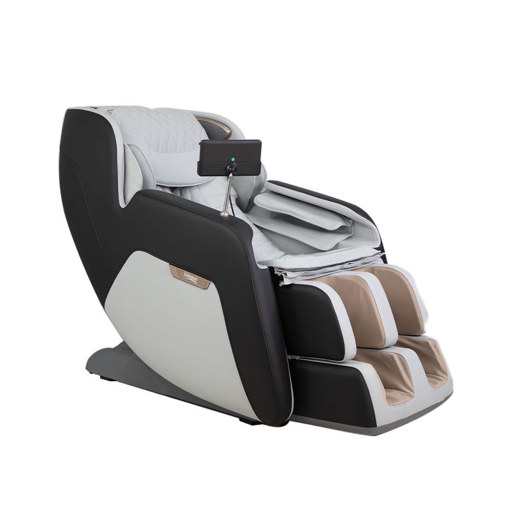 Livemor Massage Chair Electric Recliner Massager Meletao MASCHR-HOR-UP-BKGY