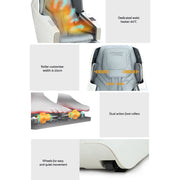 Livemor Massage Chair Electric Recliner Massager White Varitas MASCHR-PLS-WH