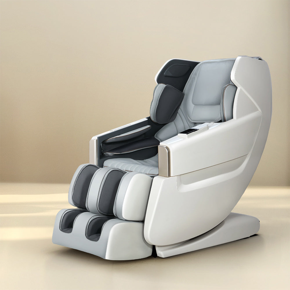 Livemor Massage Chair Electric Recliner Massager White Varitas MASCHR-PLS-WH
