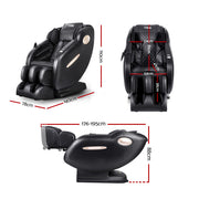 Livemor Massage Chair Electric Recliner Massager Black Ozeni MASCHR-SMT-O-FUBK