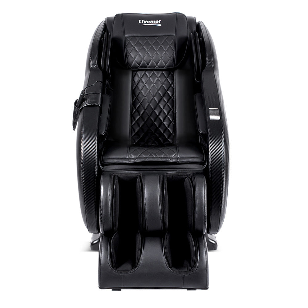 Livemor Massage Chair Electric Recliner Massager Black Ozeni MASCHR-SMT-O-FUBK